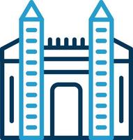 Ishtar Gate Vector Icon Design