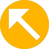 Upper Left Arrow Vector Icon