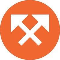 intersecarse vector icono