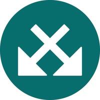 intersecarse vector icono