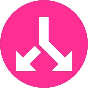 división vector icono