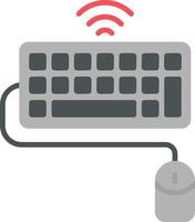 teclado y ratón vector icono