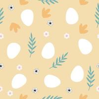 Flat easter egg pattern vector