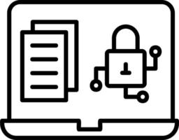 cifrado datos vector icono