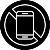 No Mobile Phone Vector Icon