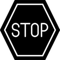 Stop Vector Icon