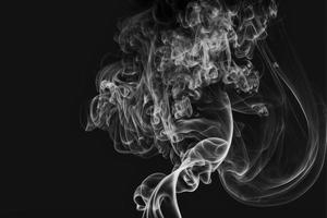 white smoke on black background for overlay effect photo