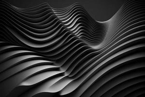 black 3d Parallel line wave background photo
