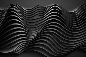 black 3d Parallel line wave background photo