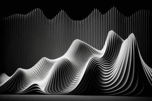 black 3d Parallel line wave background photo