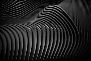 black 3d Parallel line wave background photo