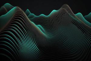 Blue 3d Parallel line wave background photo