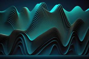 Blue 3d Parallel line wave background photo