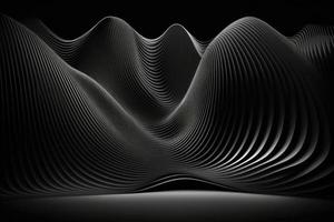 black 3d Parallel line wave background photo