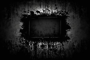 Black scratched grunge background photo