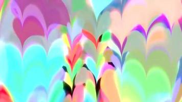 Wavy Vibrant Abstract Background Digital Rendering photo