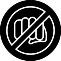 No Assaulting Vector Icon