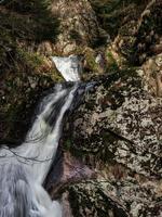 All Saints waterfall in Germany, spring time, sunny weather photo