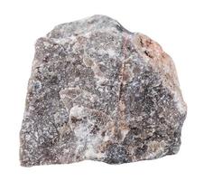 caliza mineral Roca aislado en blanco foto