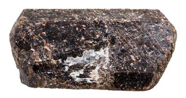crystalline brown Tourmaline Dravite mineral stone photo