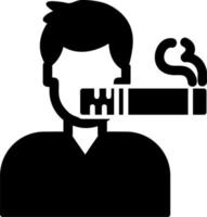 Man Smoking Vector Icon