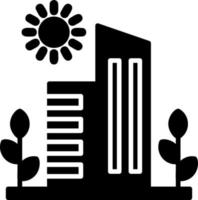 Green City Vector Icon