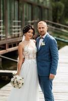 the first meeting of the bride and groom photo
