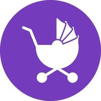 Baby Stroller Vector Icon