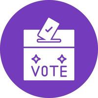 icono de vector de caja de votación