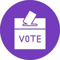 icono de vector de caja de votación