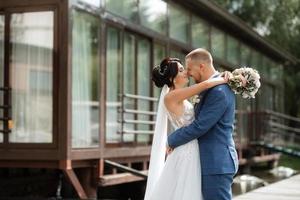 the first meeting of the bride and groom photo