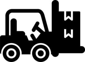 Forklift Vector Icon