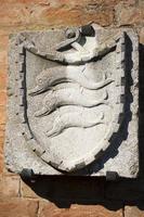 Medieveal bas relief Burano Venice photo