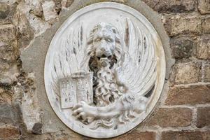 Venice symbol bas relief photo