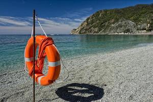 paisaje de la playa de cinque terre foto