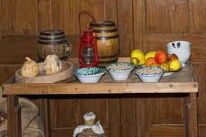 Old wooden ship pantry photo