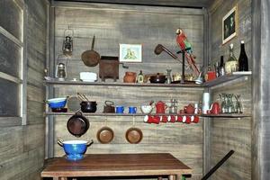 Old wooden ship pantry photo