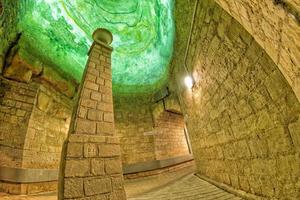 Paris Catacombs green ceiling detail photo