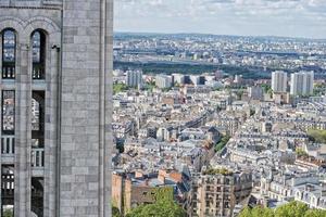 parís enorme vista aérea desde montmatre foto