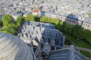 parís enorme vista aérea desde montmatre foto