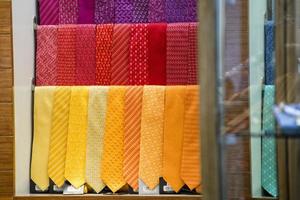 silk tie on display photo