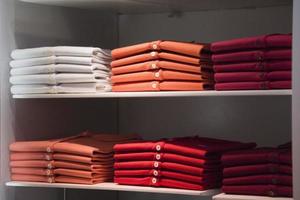 short sleeves polo shirt on display stand photo