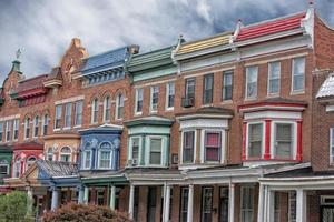 baltimore druid hill old house window photo