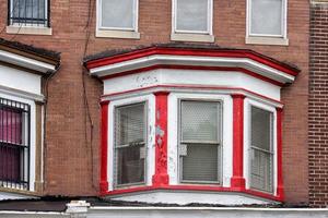 baltimore druid hill old house window photo