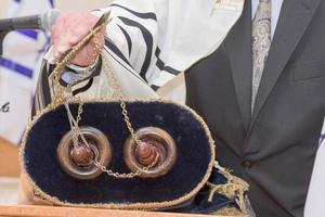 torah scroll book close up photo