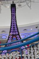 Tour eiffel inside Bubbles crystal balls suspended in air photo