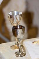 bar mitzvah drinking silver goblet photo
