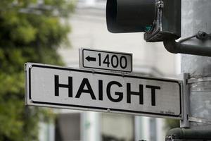 San Francisco Haight Asbury street sign photo