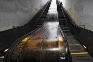 Escalera mecánica del metro de Washington DC foto