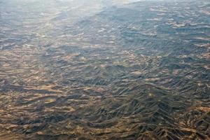 mountains near mexico city aerial view landscape from airplane photo